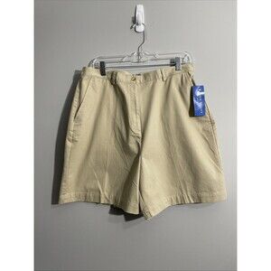 Karen Scott Women’s Khaki Short Size 16 Button Zip Pockets Casual Walking  Chino